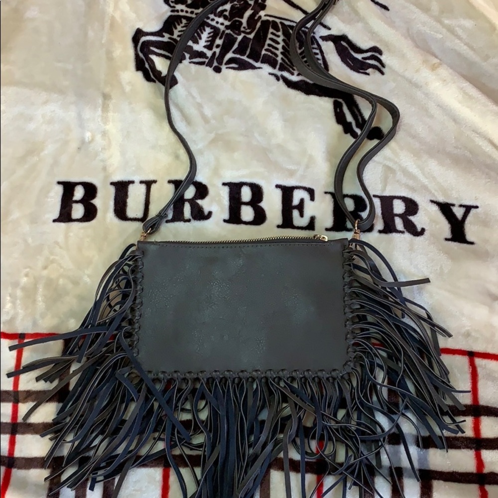 Fringe cross body bag